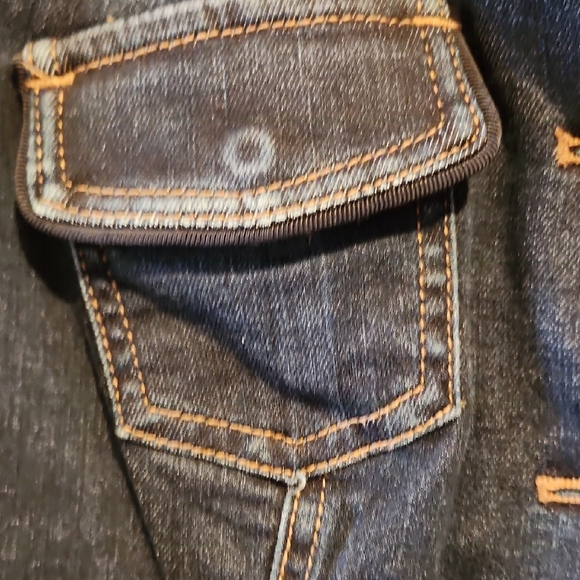 White House Black Market Dark Blue Jean Jacket - Picture 3 of 8